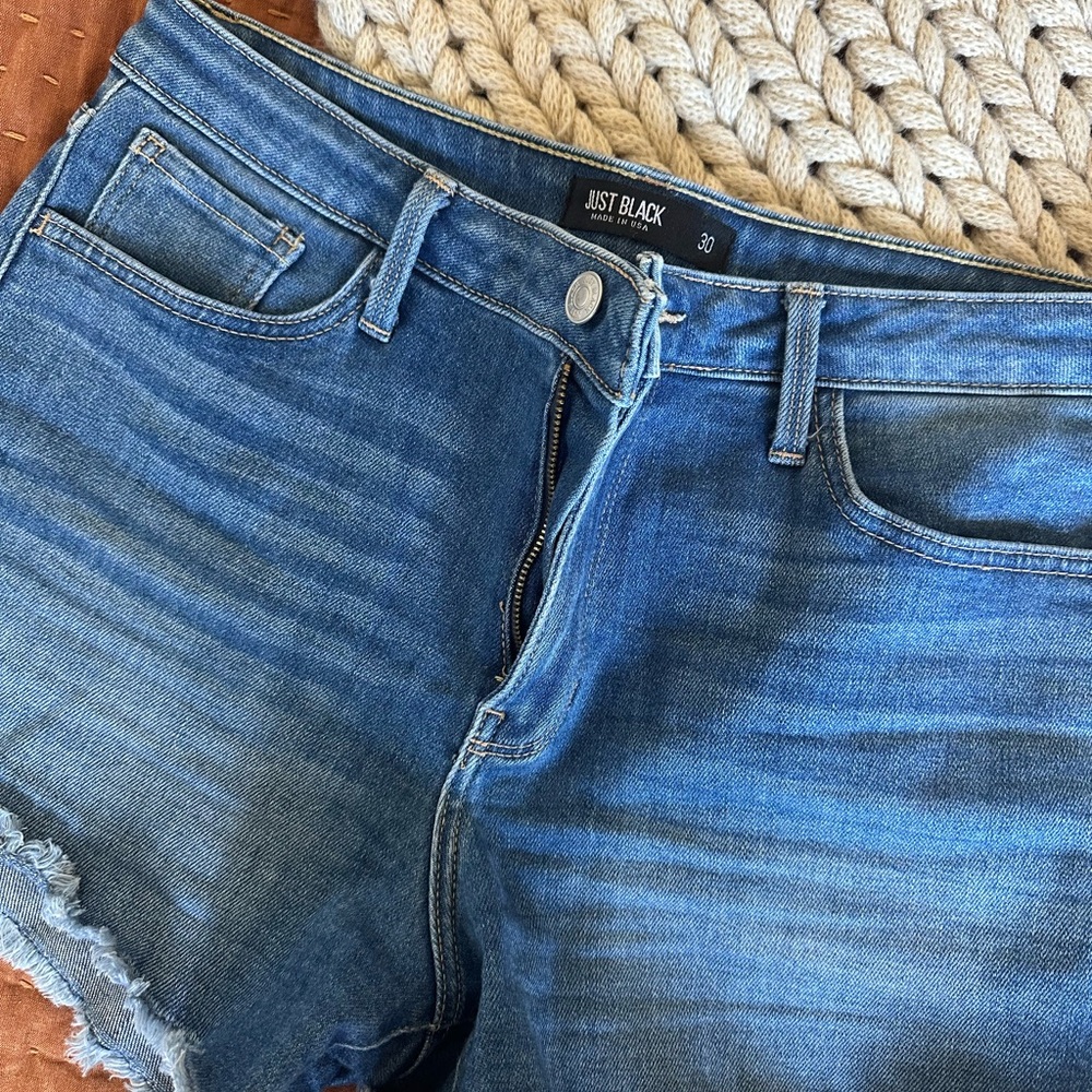 Just Black Women's Blue Denim Shorts